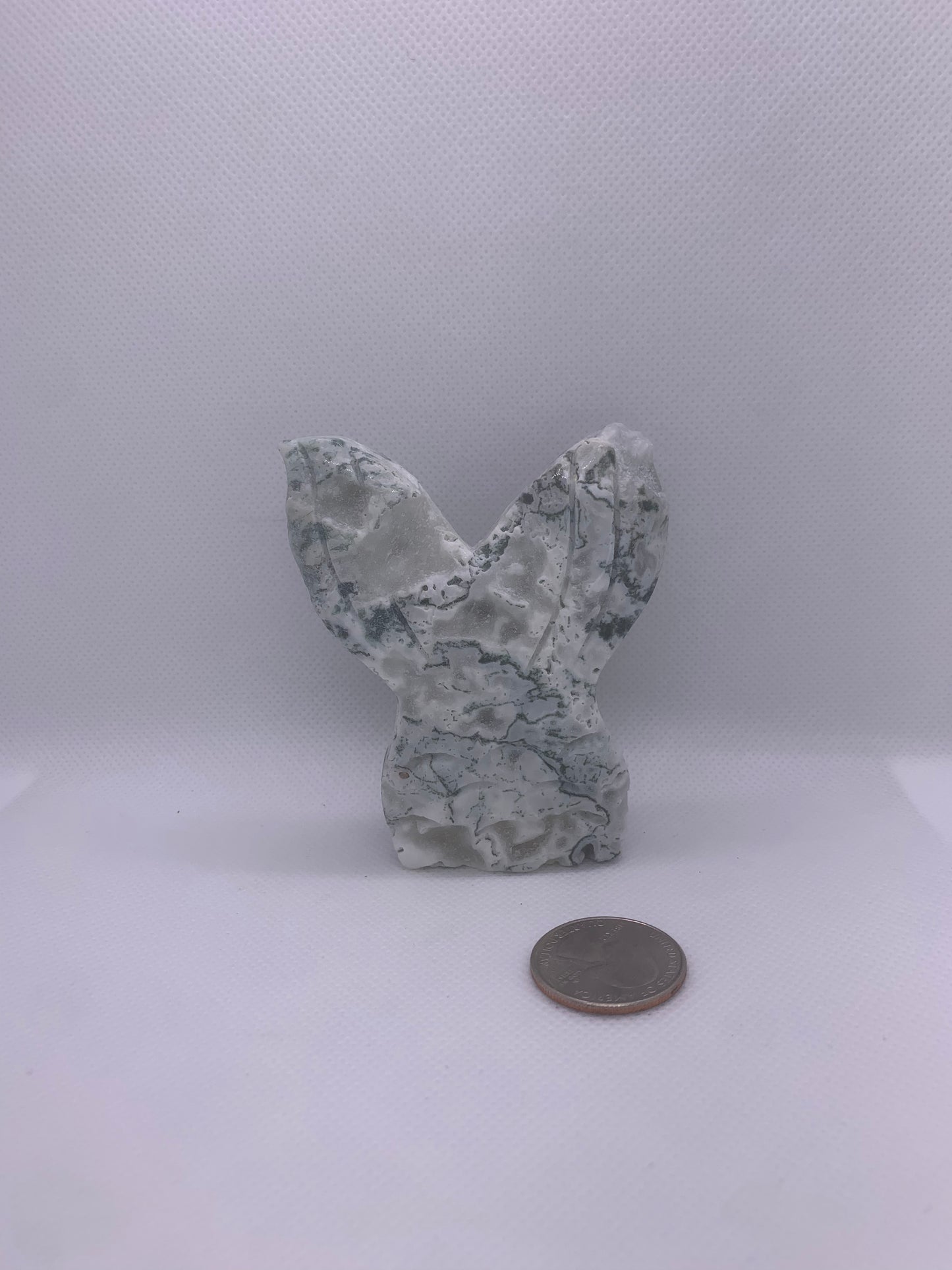 Moss Agate Mermaid Tail