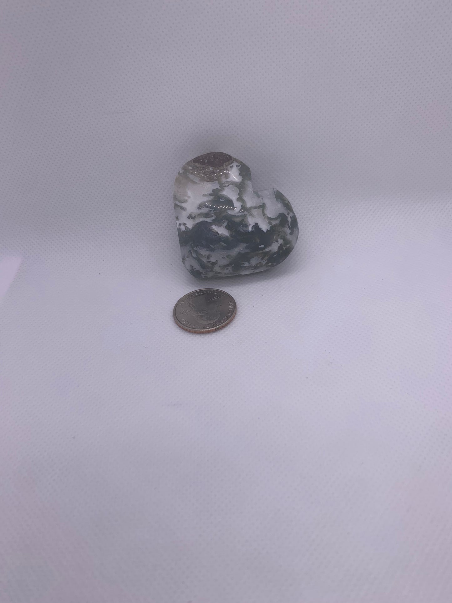 Moss Agate Heart