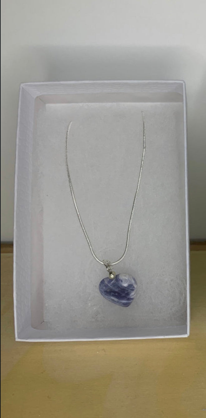 Sodalite Heart Necklace
