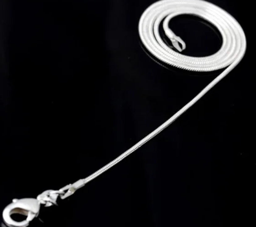 24” Silver Necklace