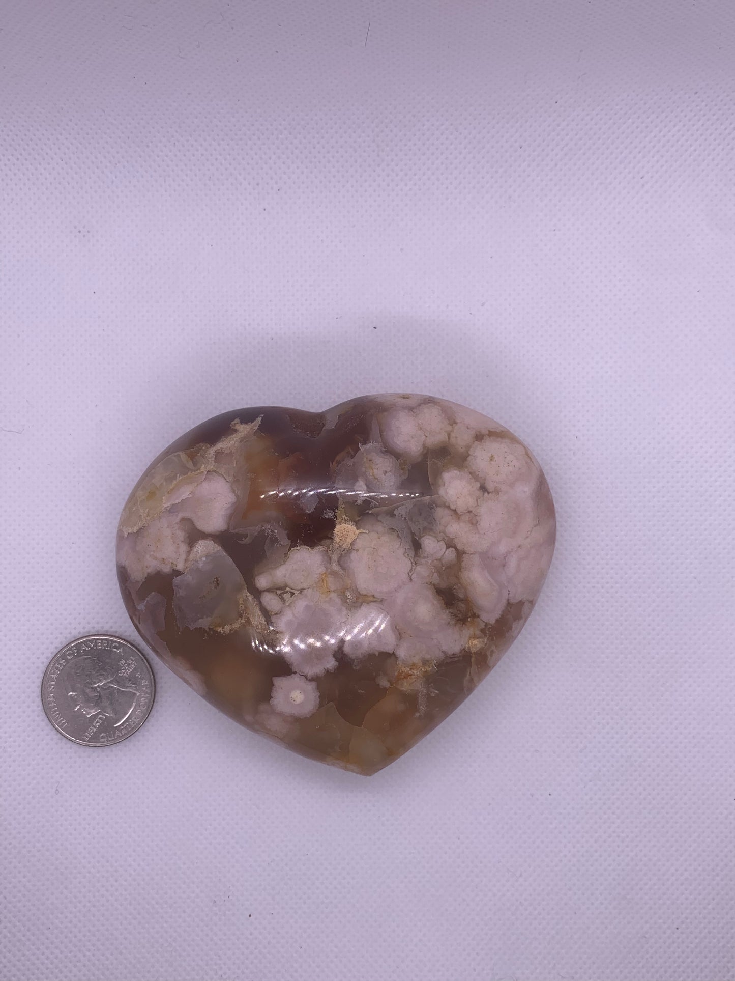 Carnelian & Flower agate