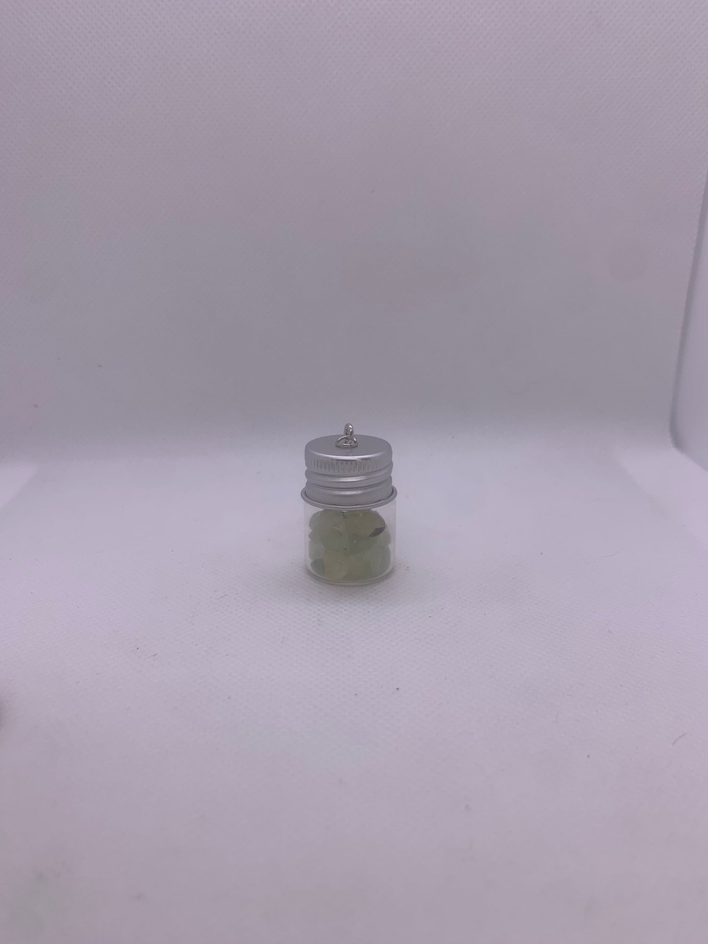 Prehnite Bottle Pendant
