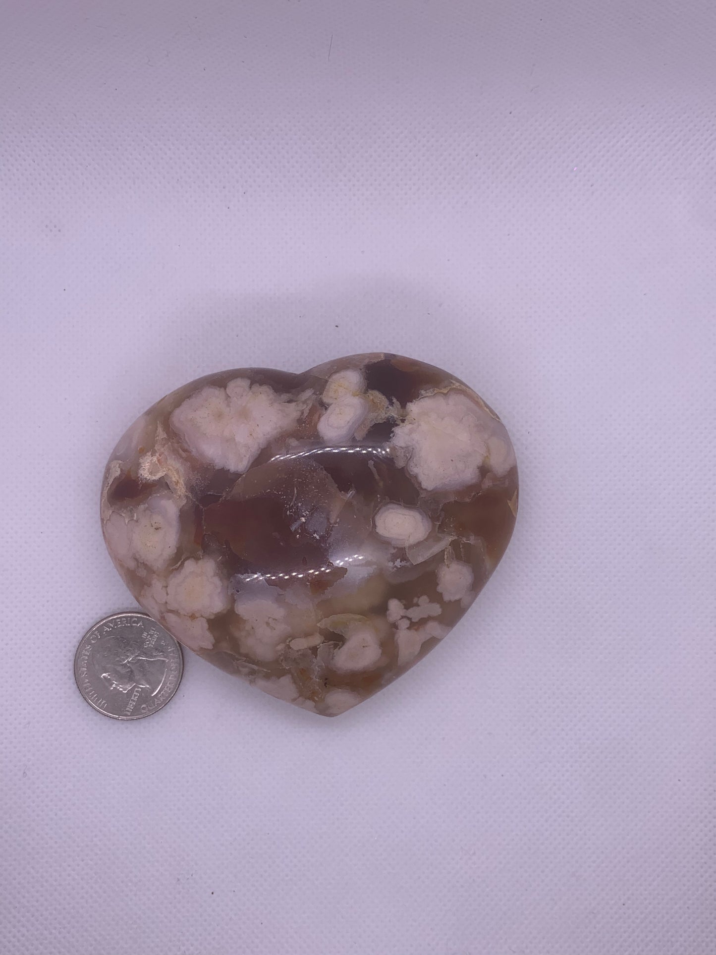 Carnelian & Flower agate