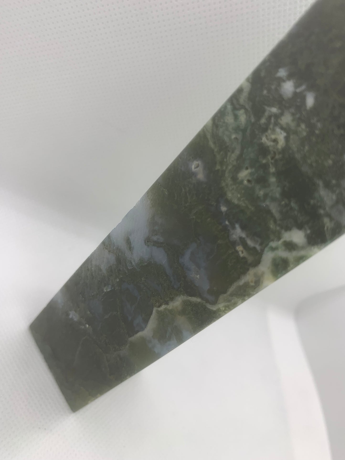 Moss Agate Druzy Tower