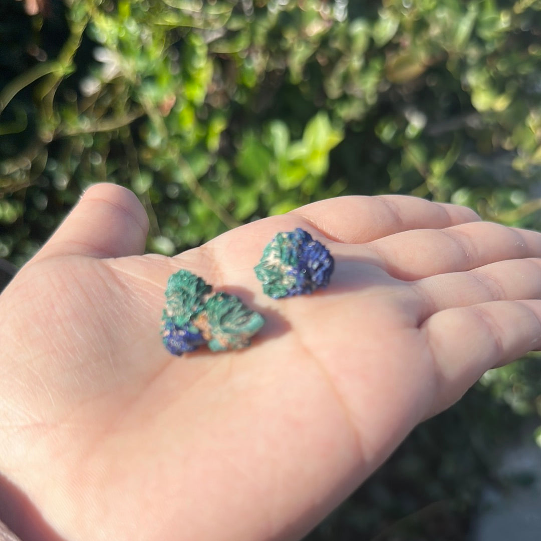 Malachite with Azurite
