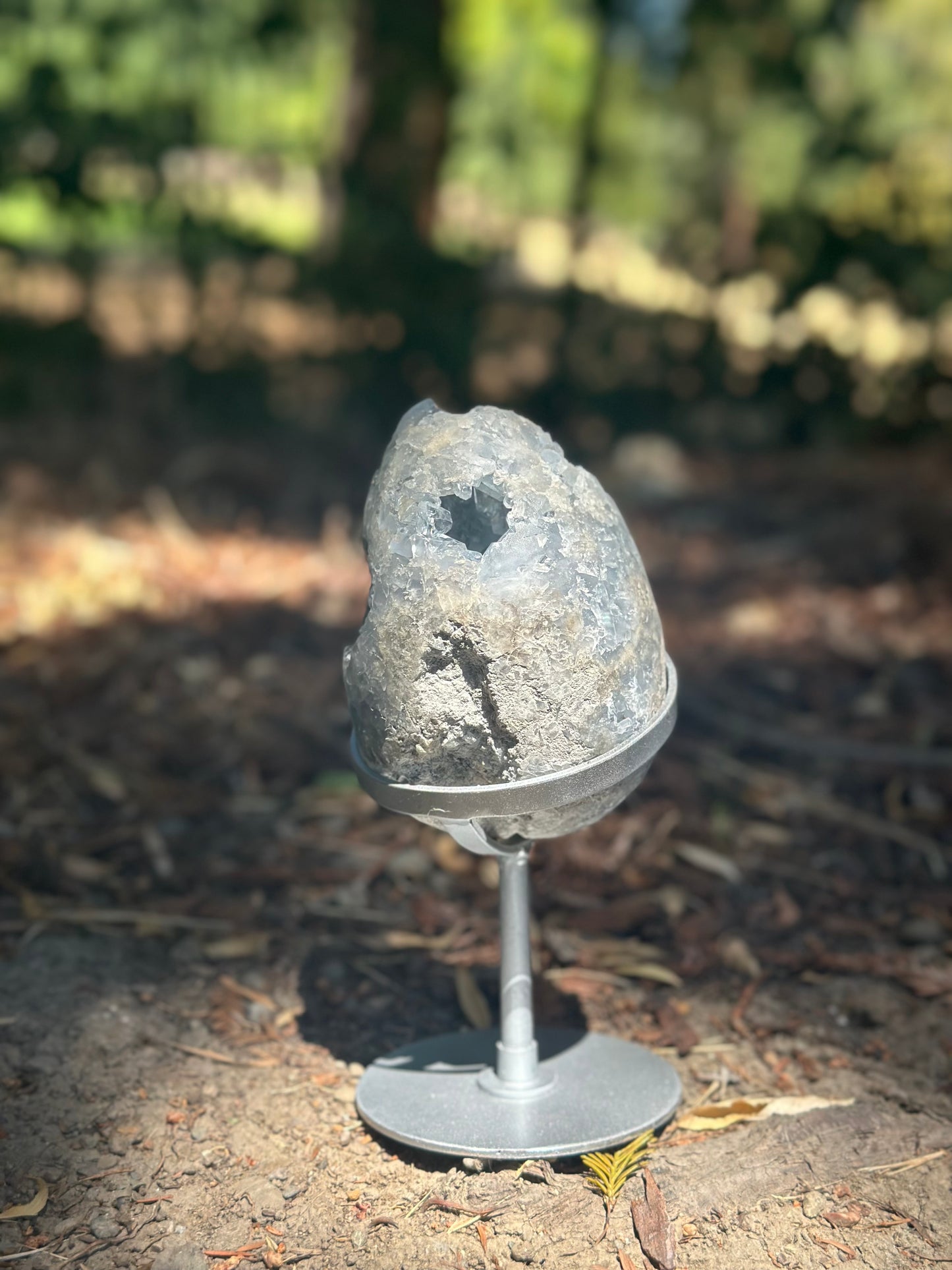 Blue Celestite Egg