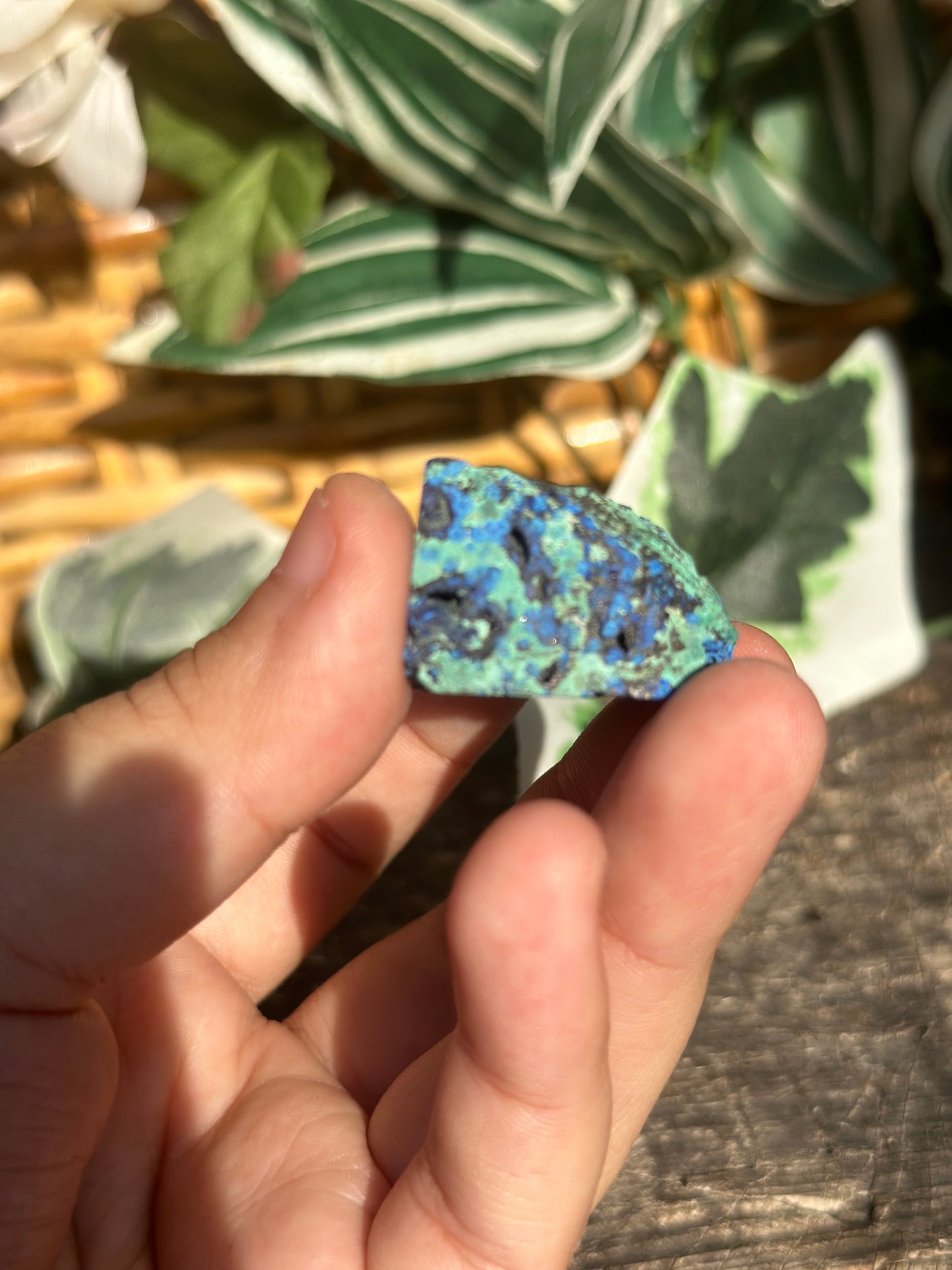 Malachite with Azurite