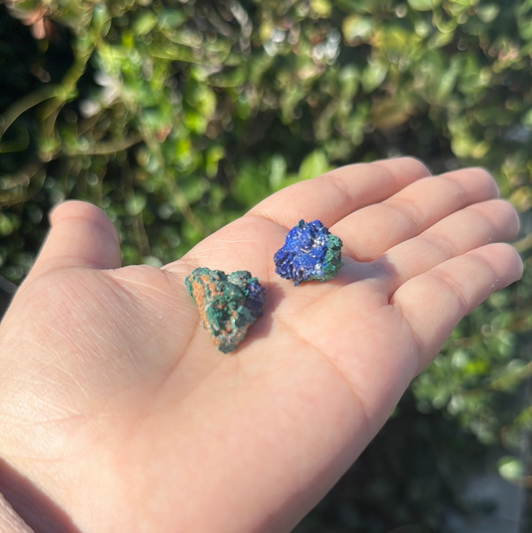 Malachite with Azurite