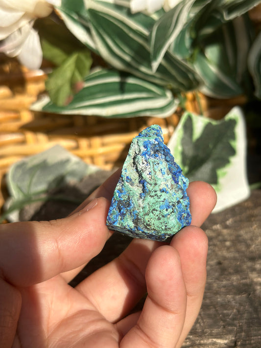 Malachite with Azurite