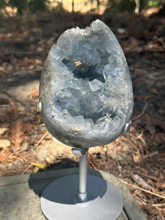 Blue Celestite Egg