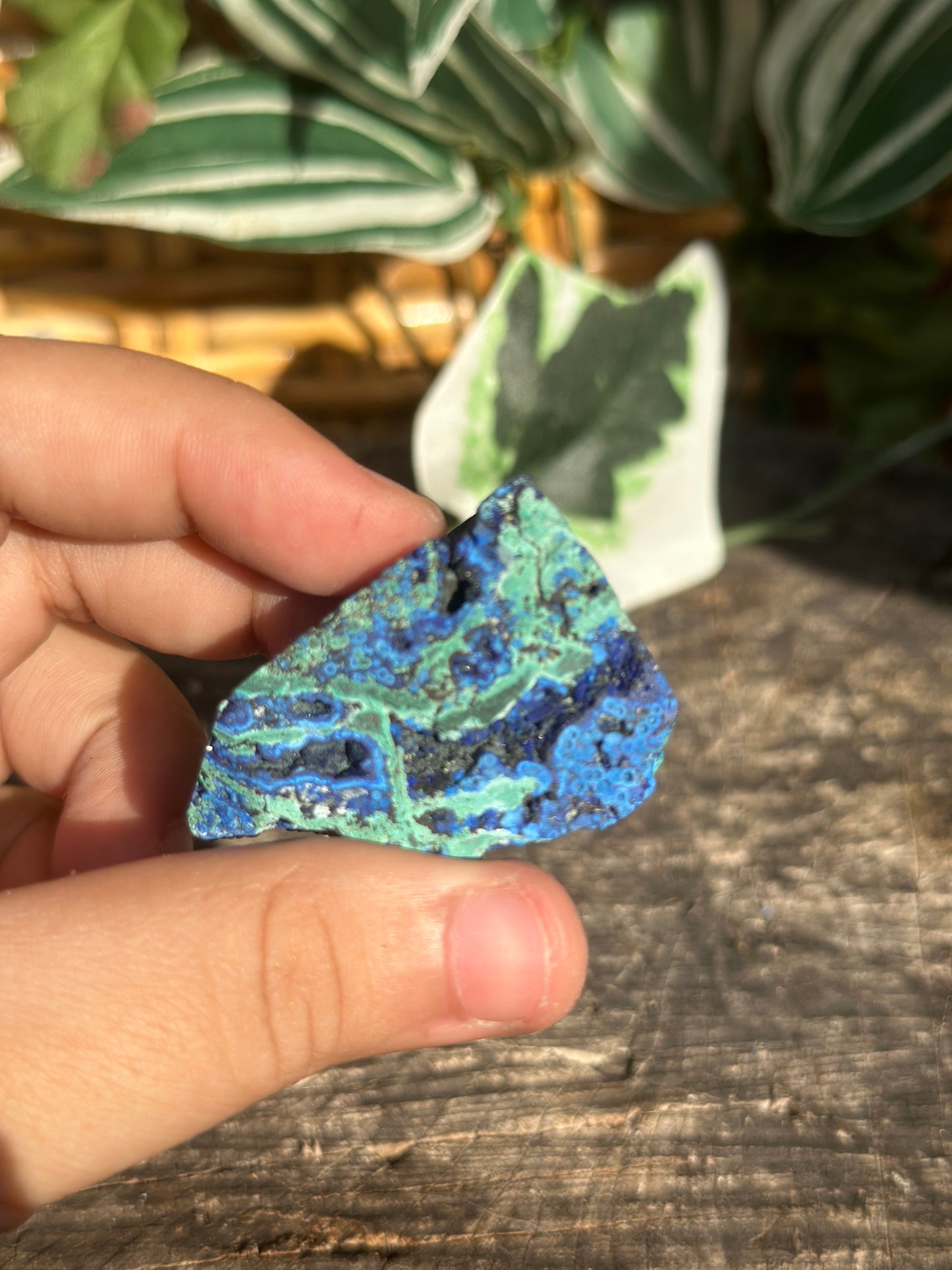 Malachite with Azurite