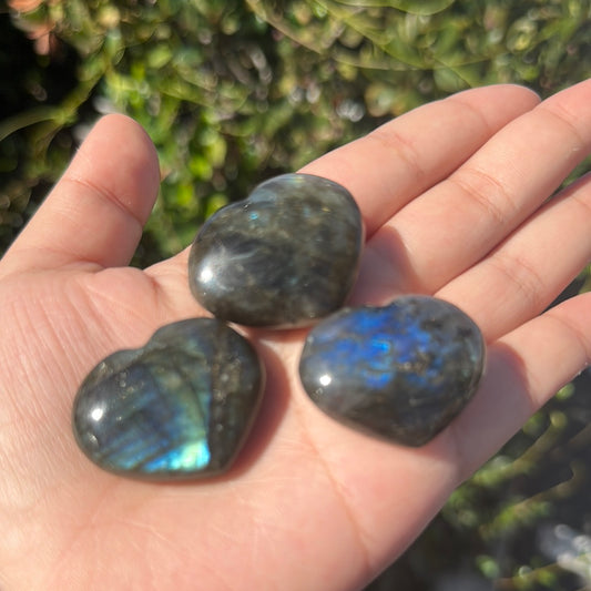 Labradorite Hearts