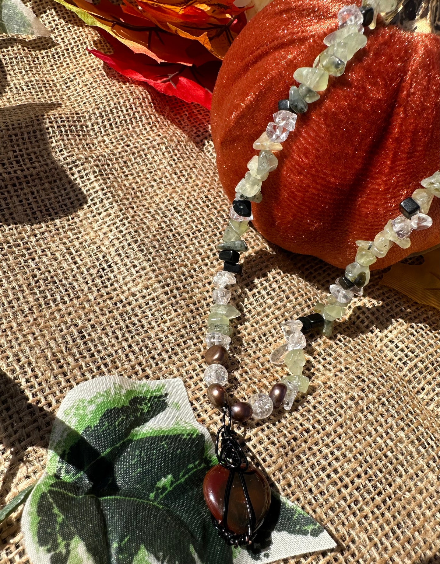Carnelian heart 17”