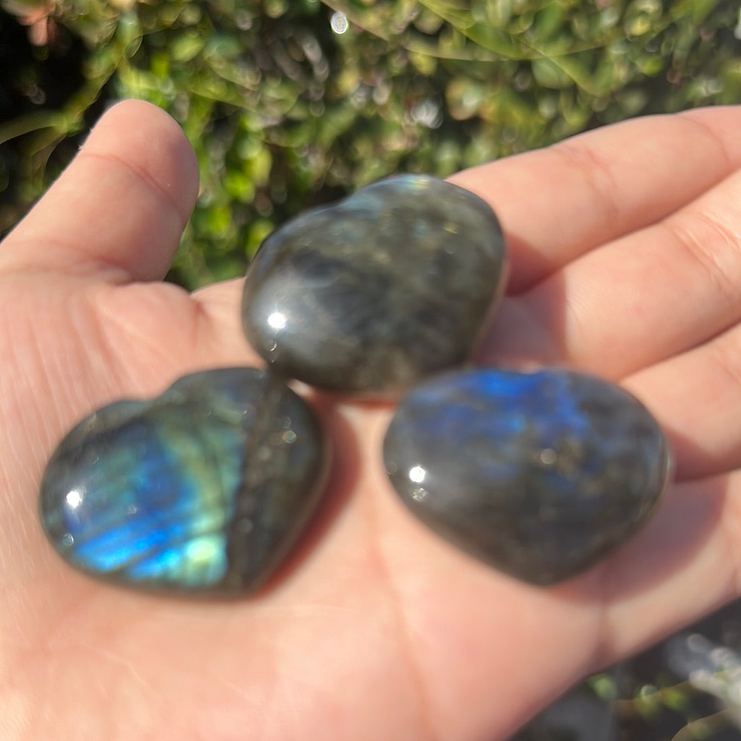 Labradorite Hearts