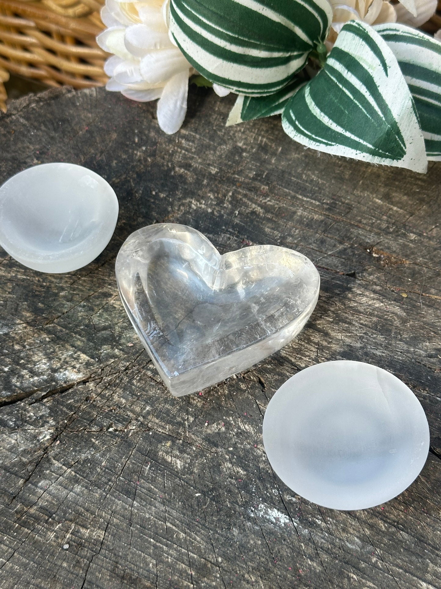 Clear Quartz Heart Bowl