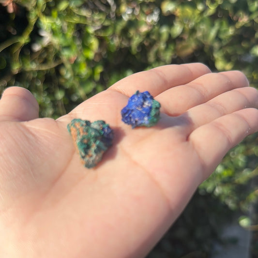 Malachite with Azurite