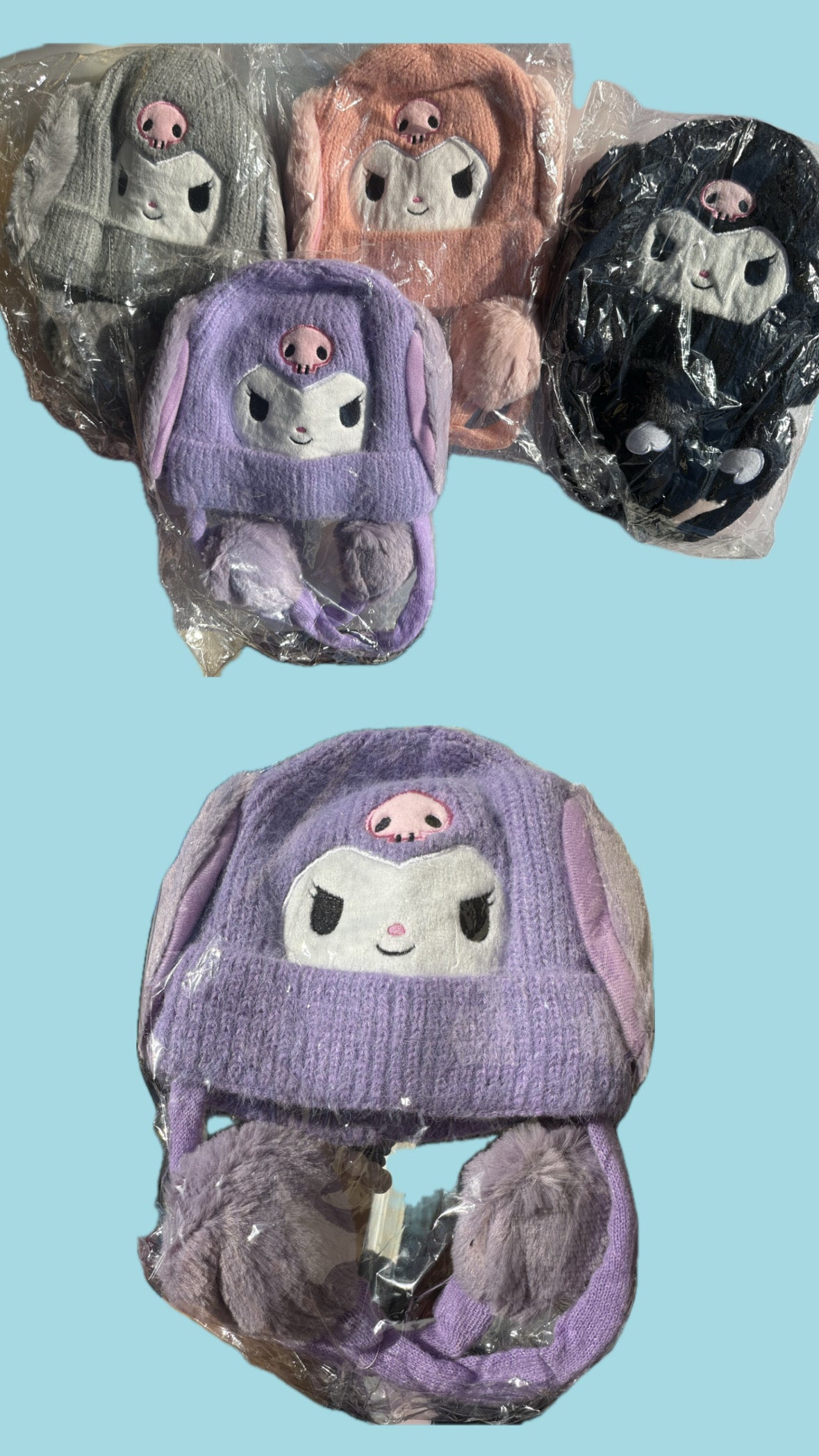Kuromi Beanies