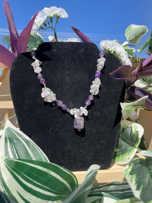 Amethyst & Clear Quartz