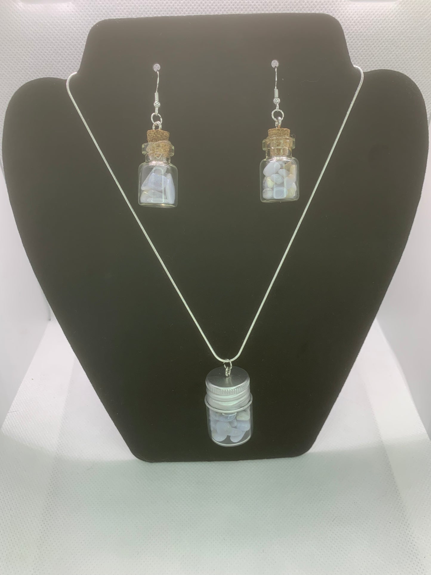Blue lace agate -Jset-