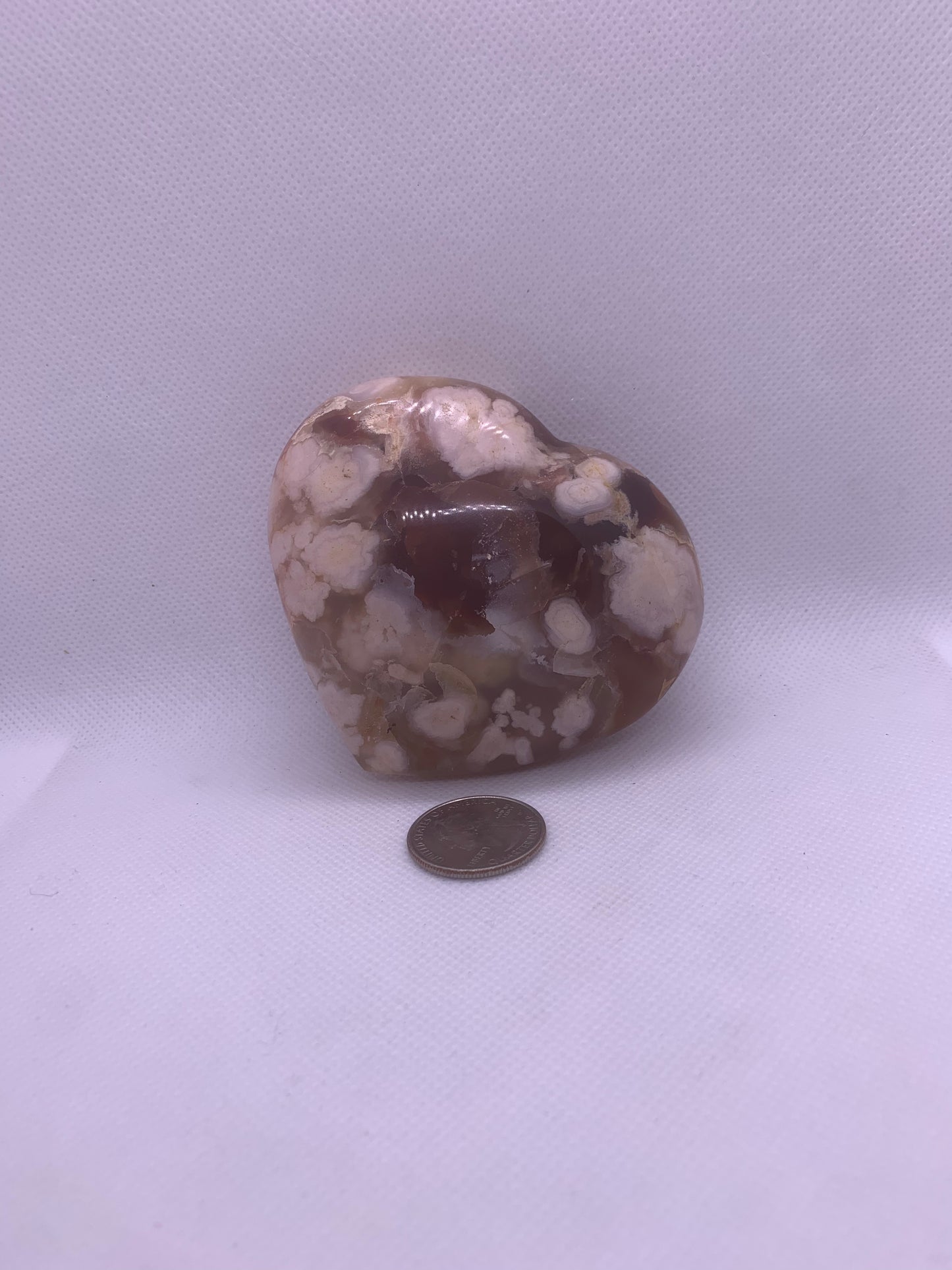 Carnelian & Flower agate