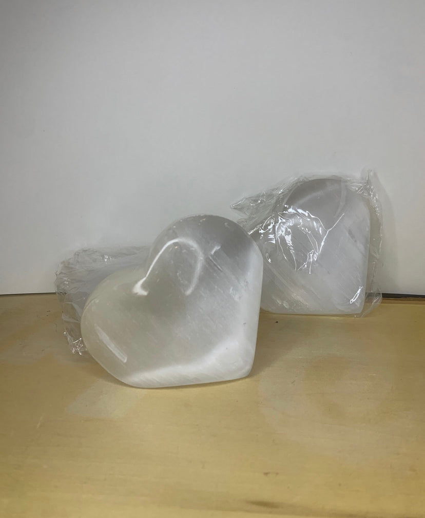 Satin Spar Heart