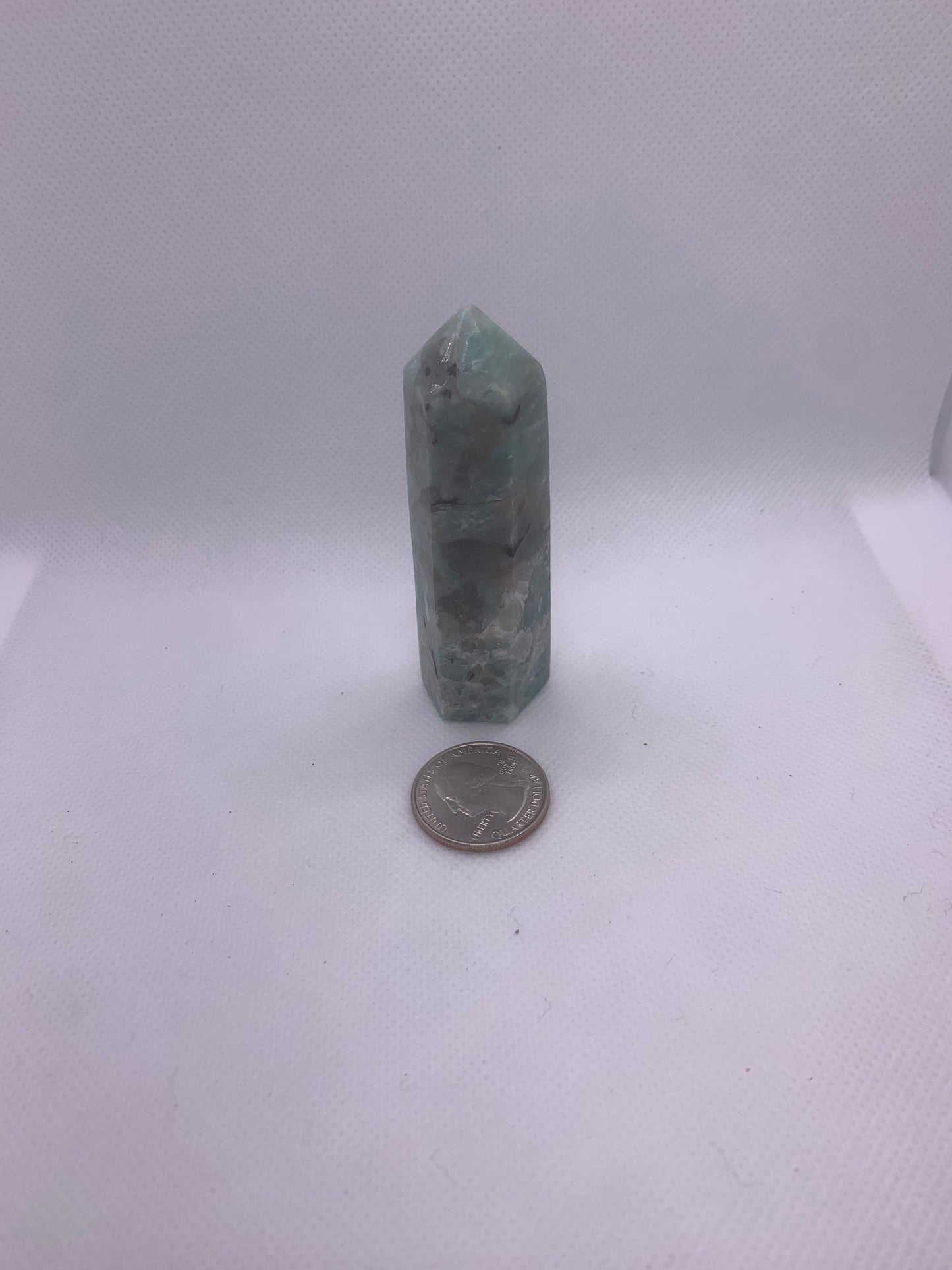 Amazonite with Smokey Quartz
