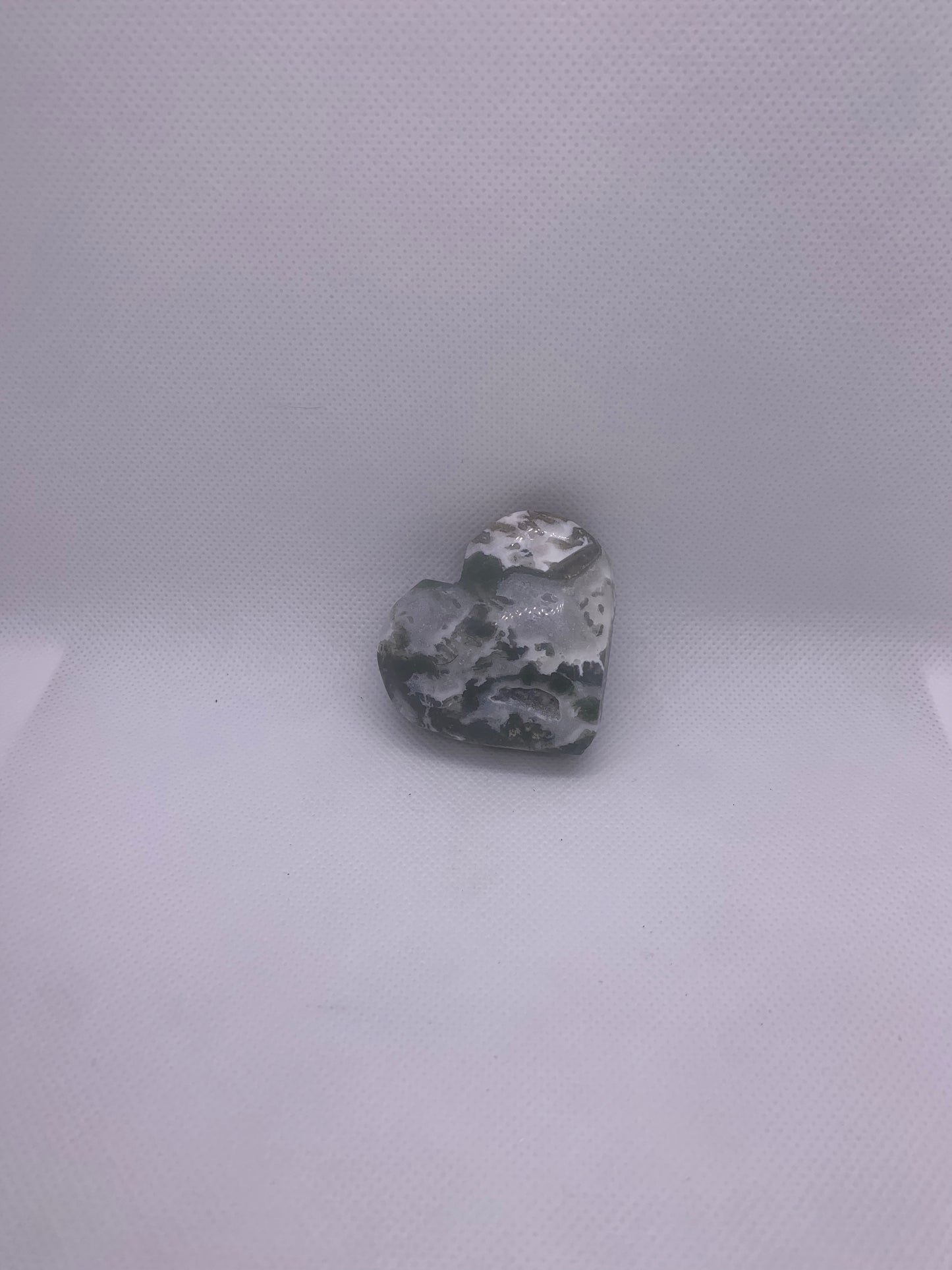 Moss Agate Heart