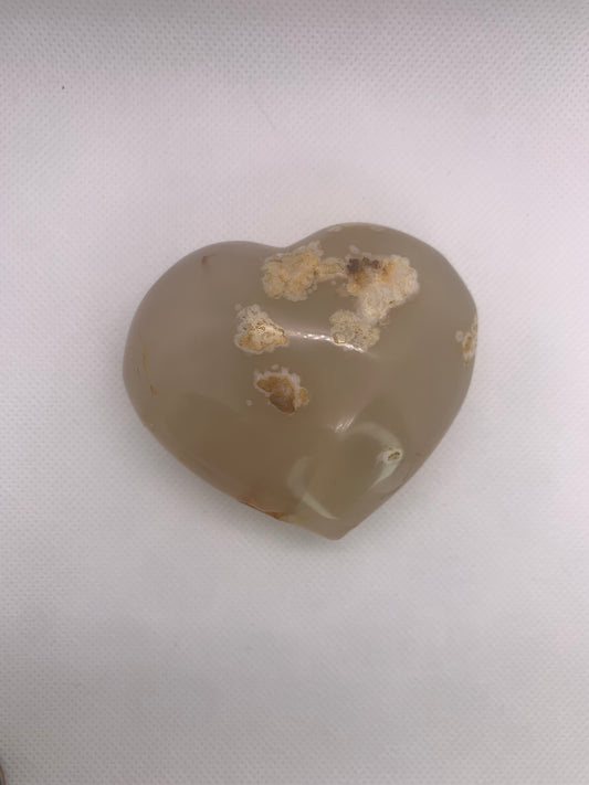 Flower Agate Heart