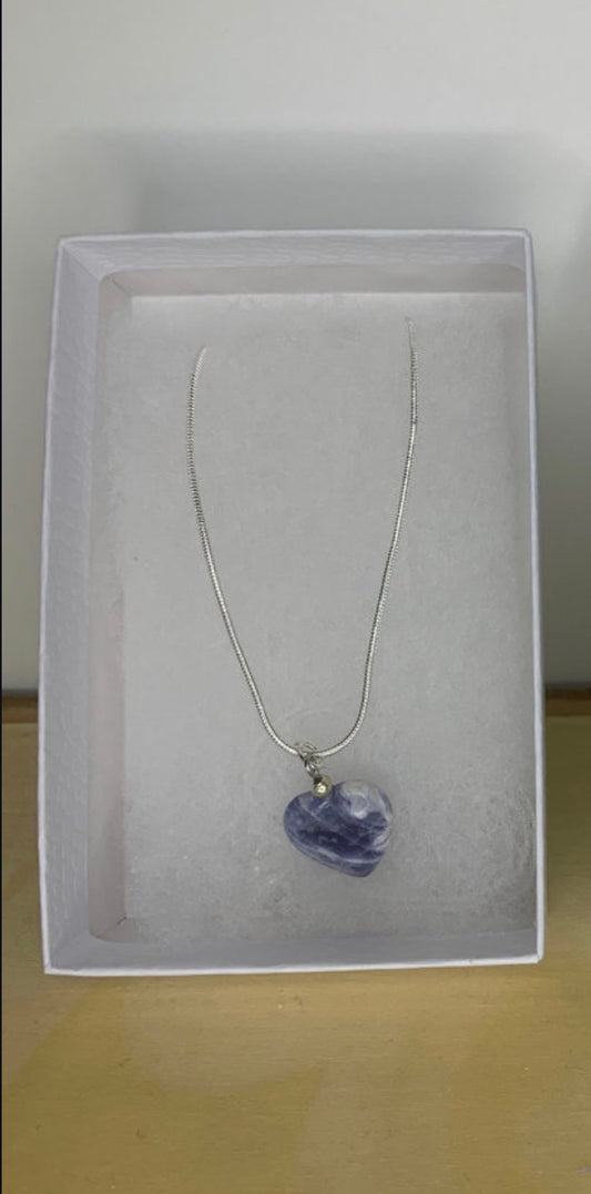 Sodalite Heart Necklace