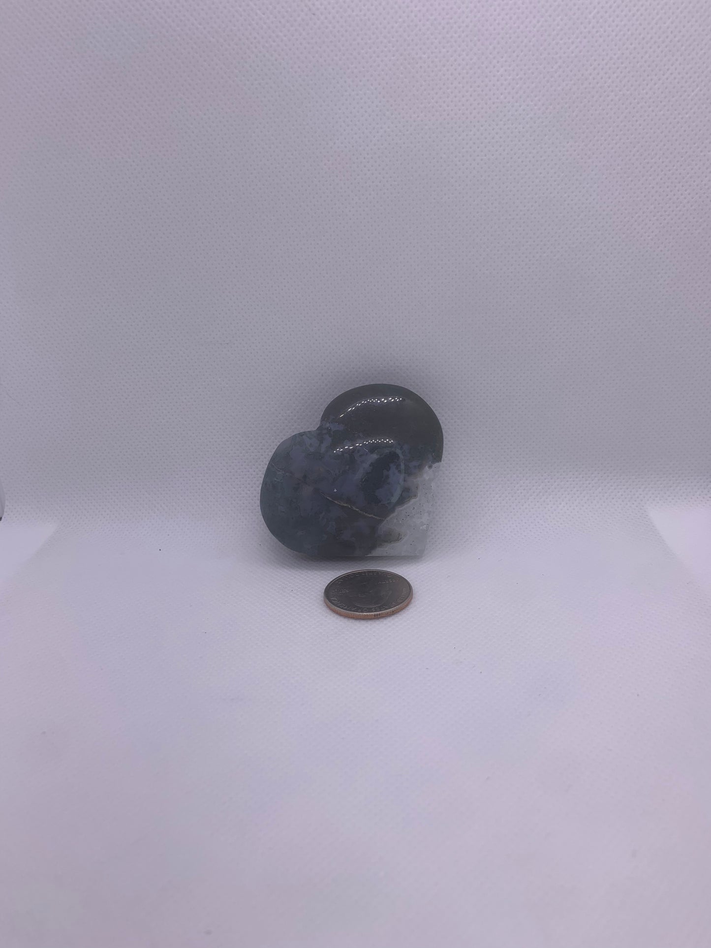 Moss Agate Heart