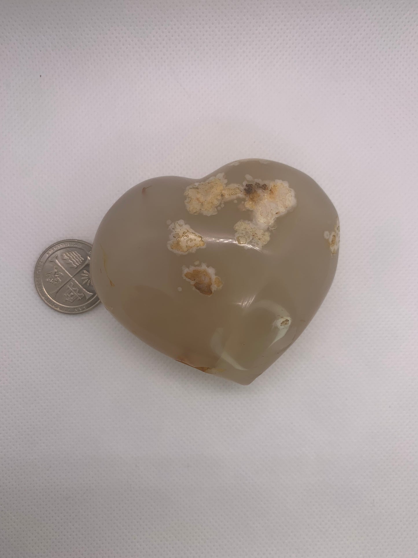 Flower Agate Heart