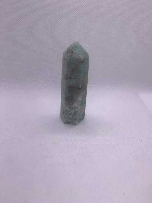 Amazonite with Smokey Quartz
