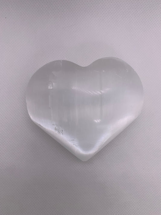 Satin Spar Heart