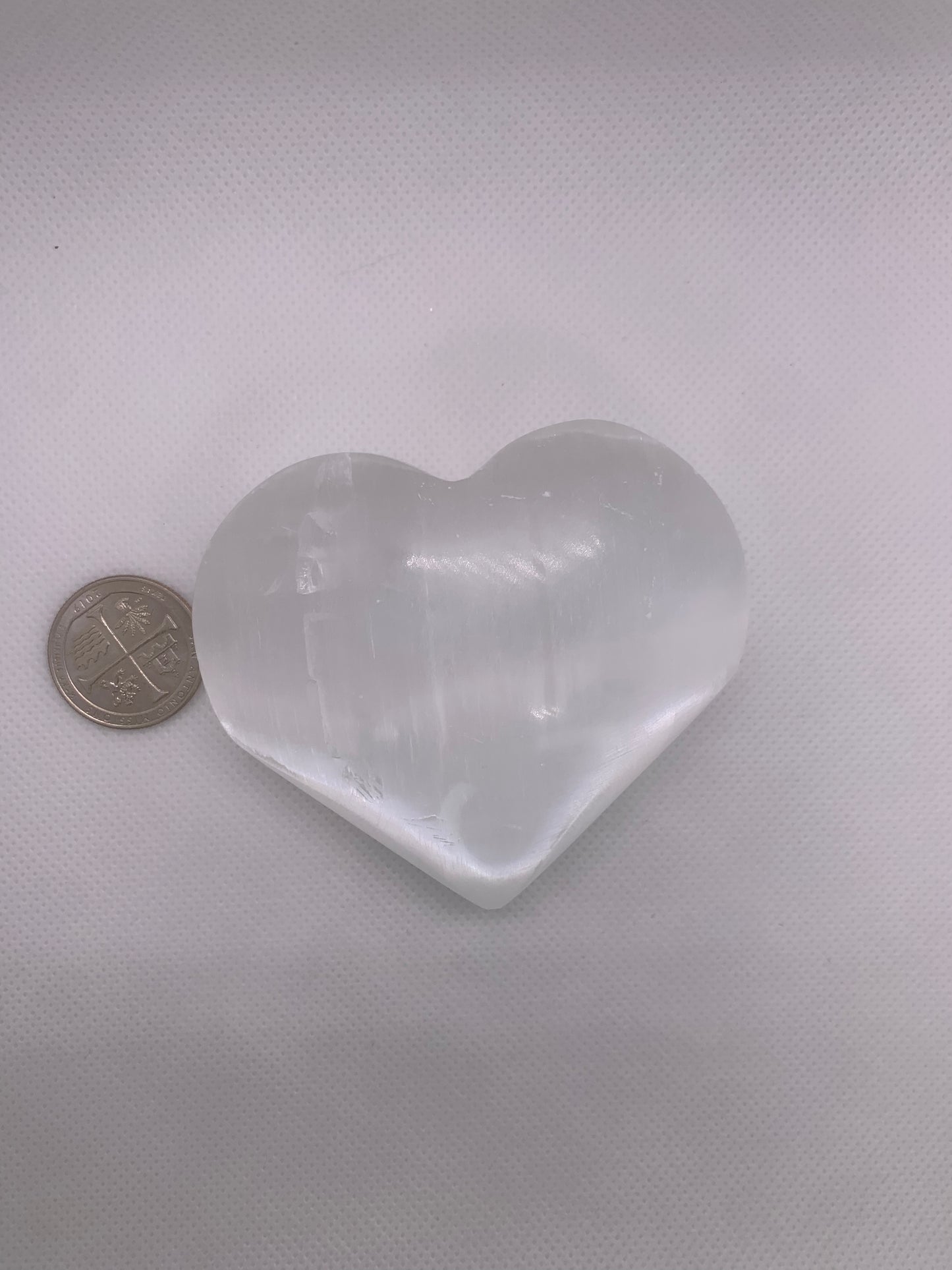 Satin Spar Heart
