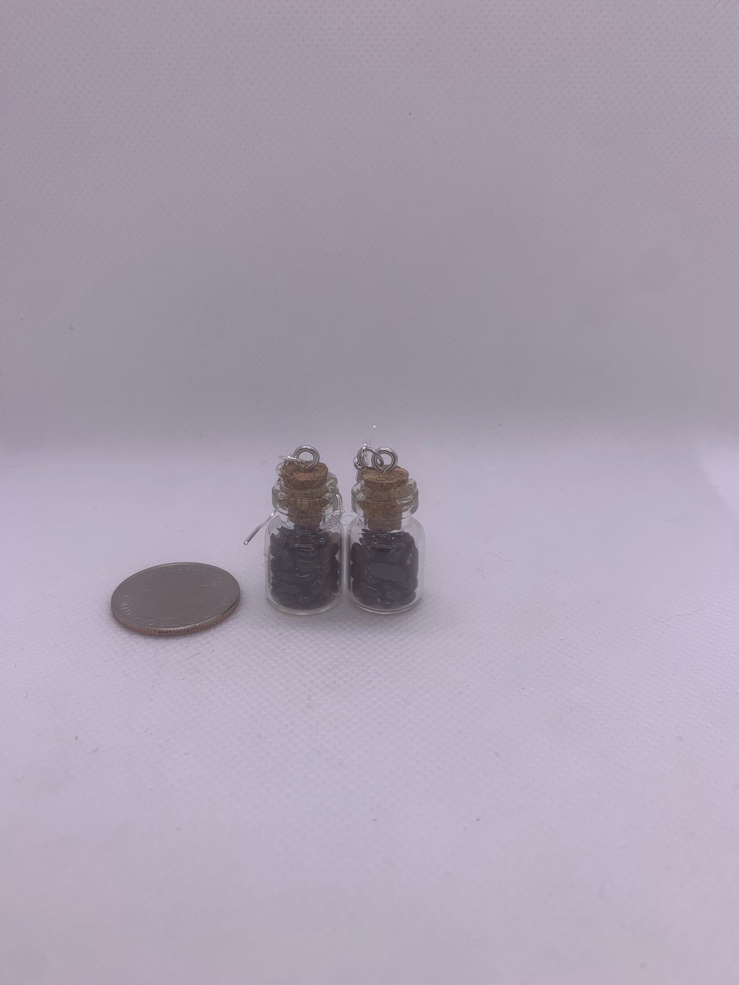 Garnet Bottle Earrings