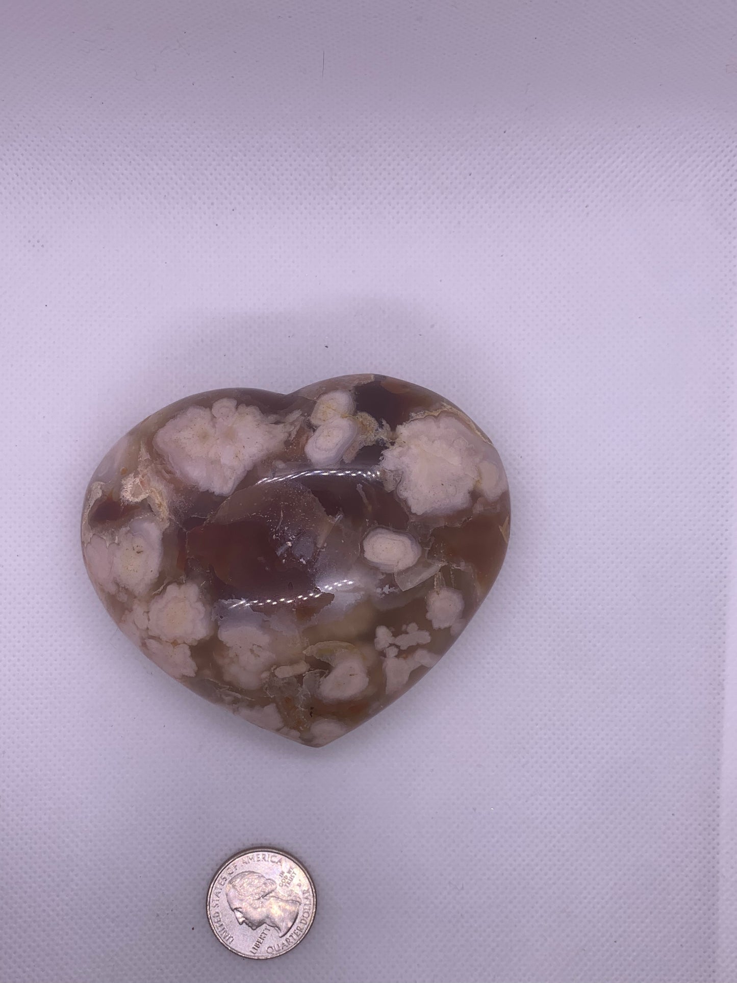 Carnelian & Flower agate