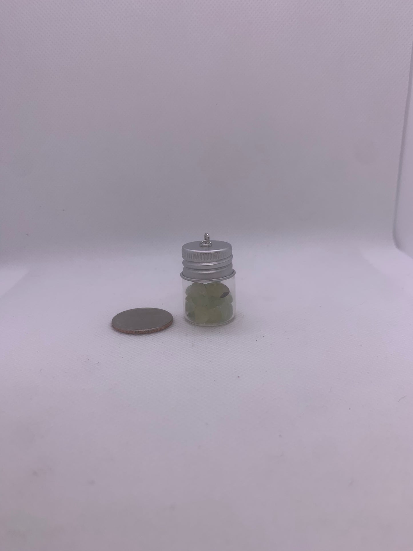 Prehnite Bottle Pendant