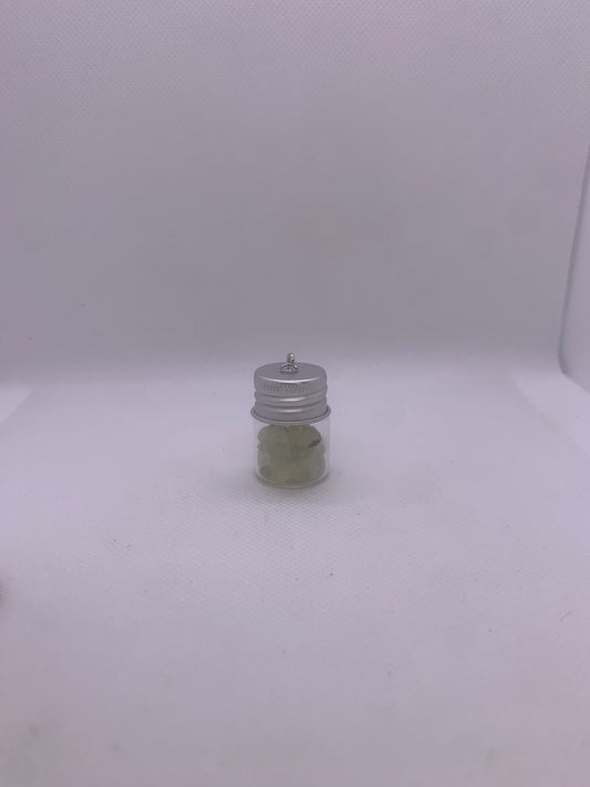 Prehnite Bottle Pendant