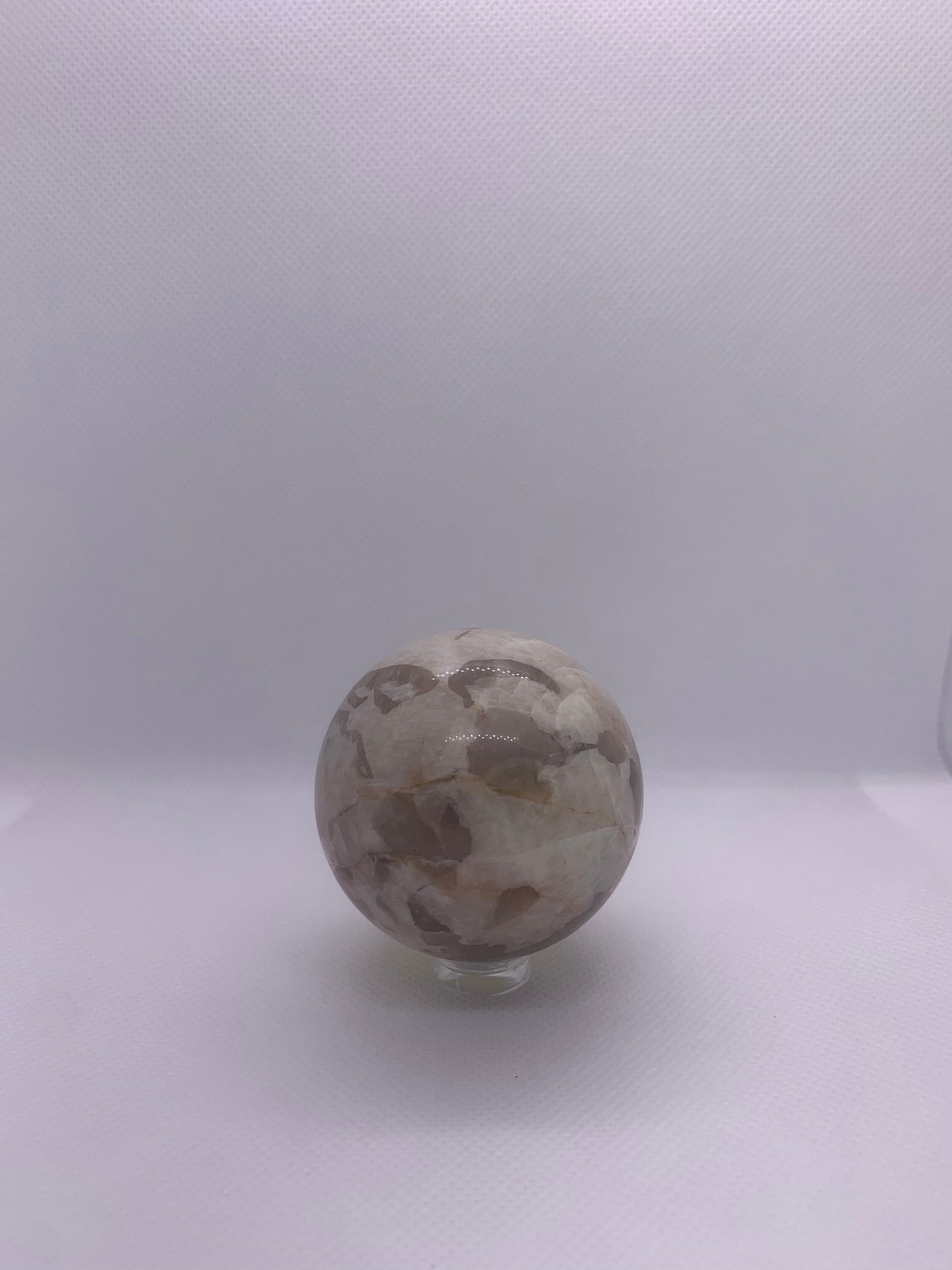 Peach Moon Stone & Smokey Quartz