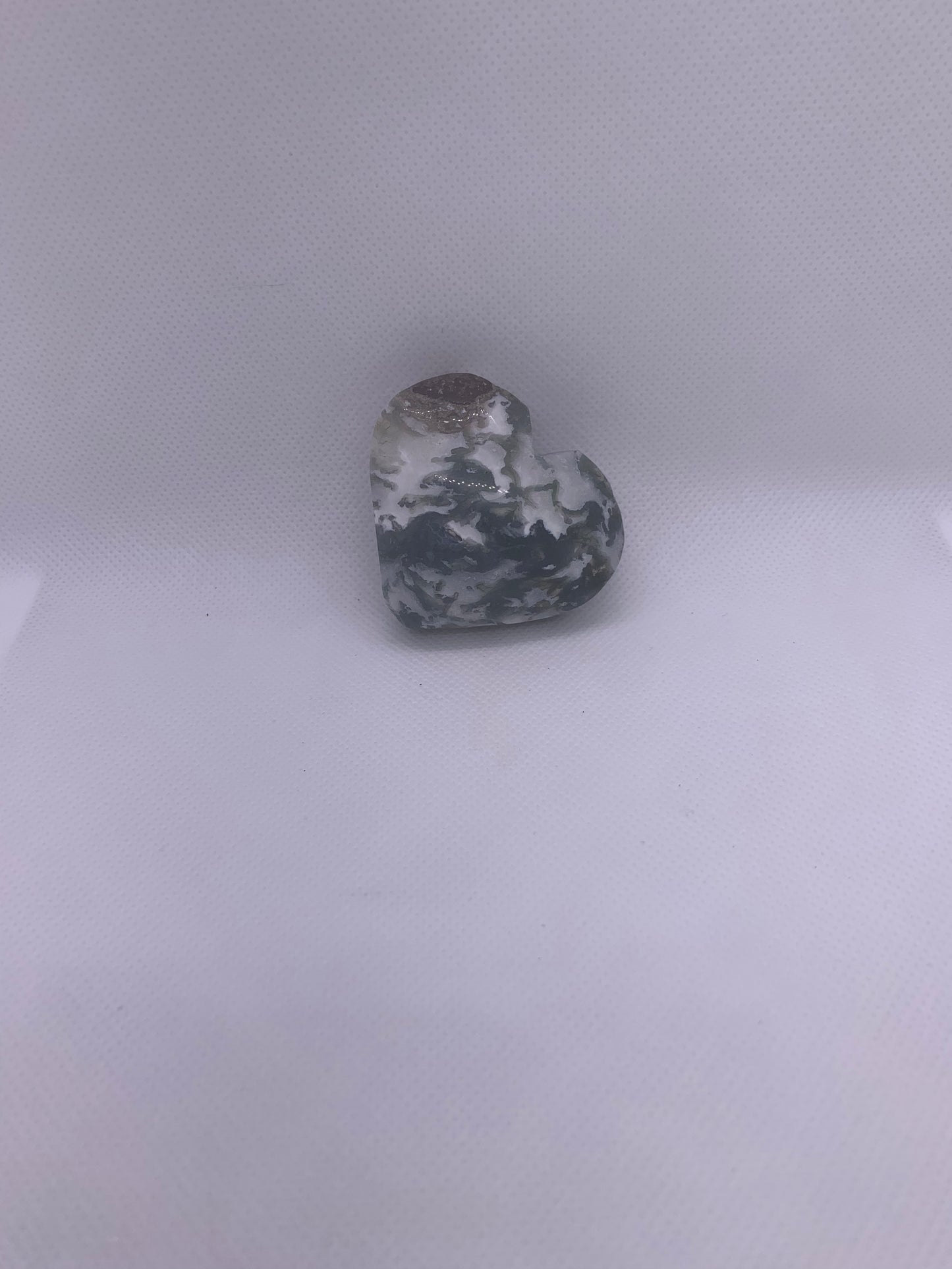 Moss Agate Heart